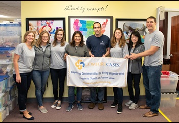 Employees volunteered at Comfort Cases