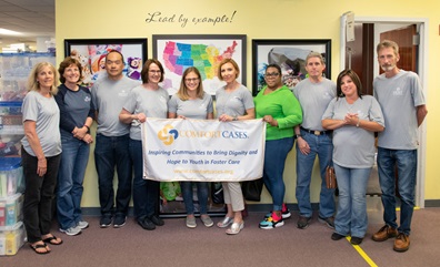 Employees volunteered at Comfort Cases