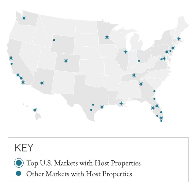 Portfolio Map Host Hotels & Resorts
