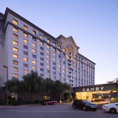 Exterior of building at dusk"Most Commonly Used" property view