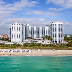 Aerial view with beach