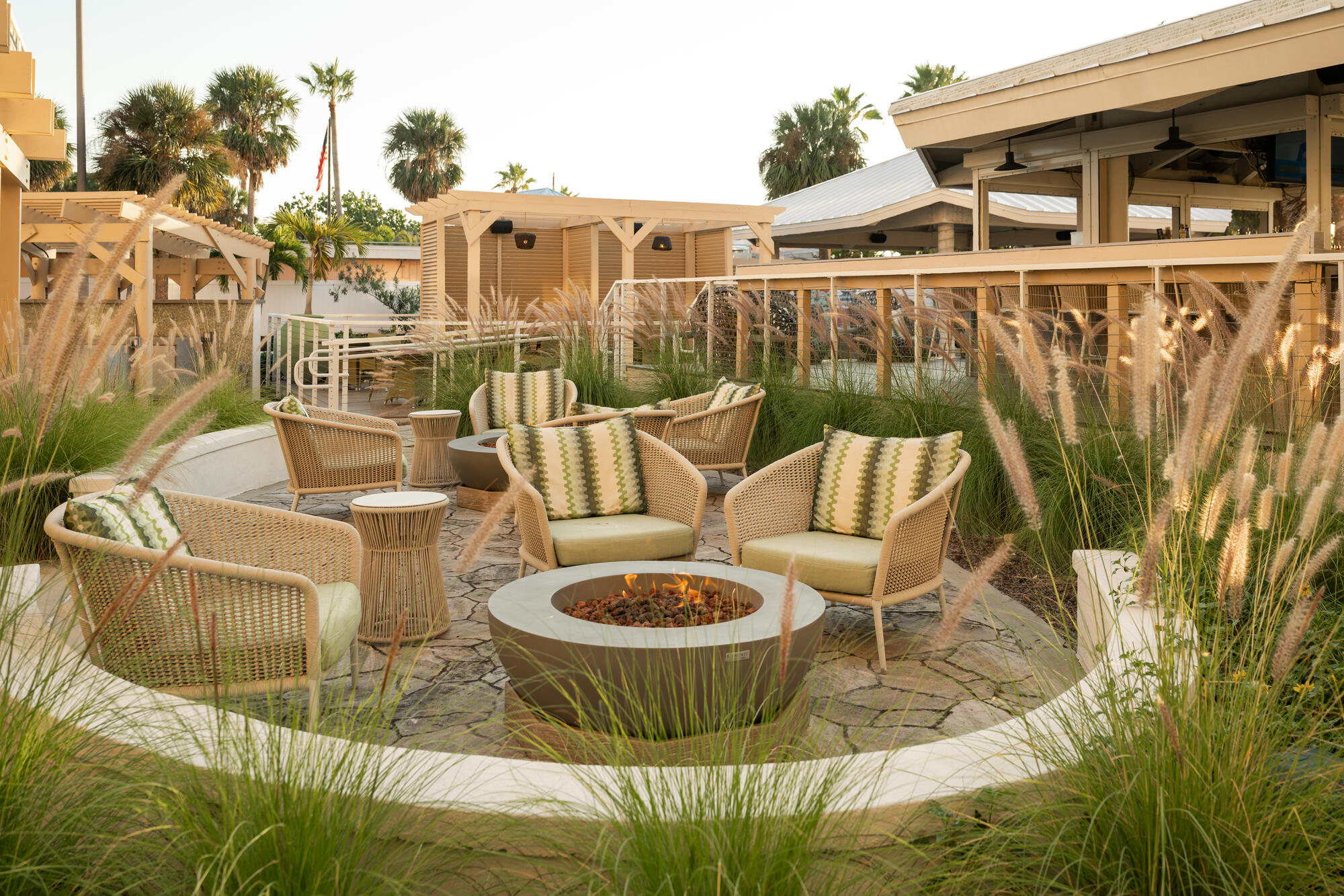 Fire Pits at Beach House Suites