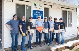 Employees participated in Habitat for Humanity Metro Maryland's Women Build 2018