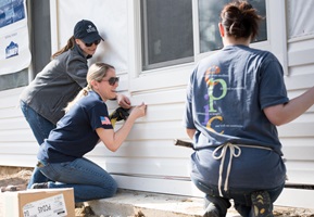 Employees participated in Habitat for Humanity Metro Maryland's Women Build 2018